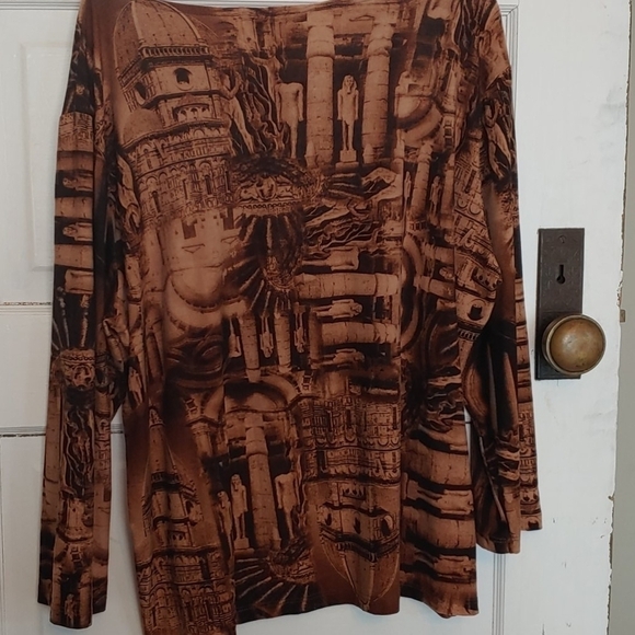 Massini Long Sleeve Museum Print Shirt Size XL - Picture 4 of 5